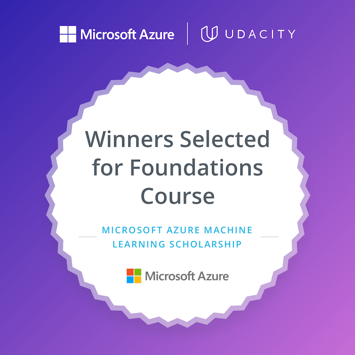 Azure Machine Learning Scholarship Badge